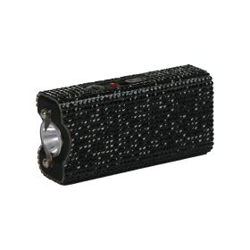 Streetwise Rhinestun Keychain Stun Gun (Color: BLACK)