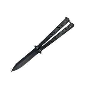 5.25" Butterfly Knife (Color: BLACK)