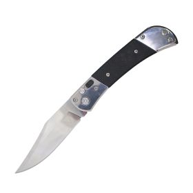8.25" Automatic Spring Assisted Knife with Axis Lock and Clip Point Blade (Color: BLACK)