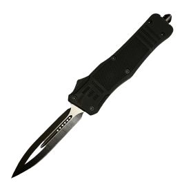 3.5" ABS OTF Automatic Knife w/ Dagger Blade (Color: BLACK)