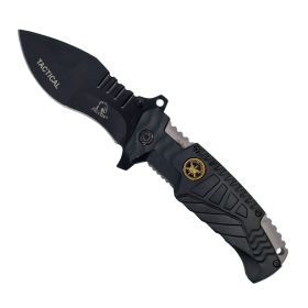 8.5" Spring Assisted Military and First Responders Knife (Color: Special Forces)