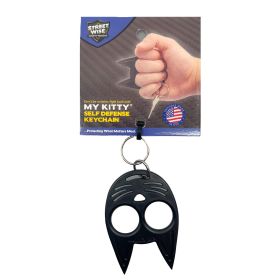My Kitty Self-Defense Keychain w/ Card (Color: BLACK)